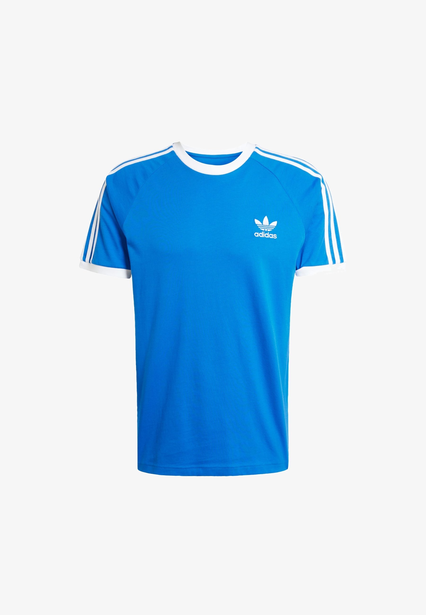 adidas Originals STRIPES TEE - T-shirt met print - blauw