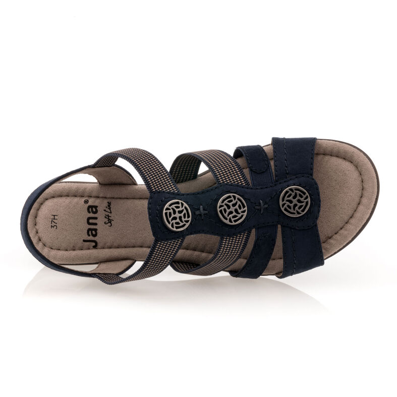 Blauwe sandalen/open teenschoenen voor dames