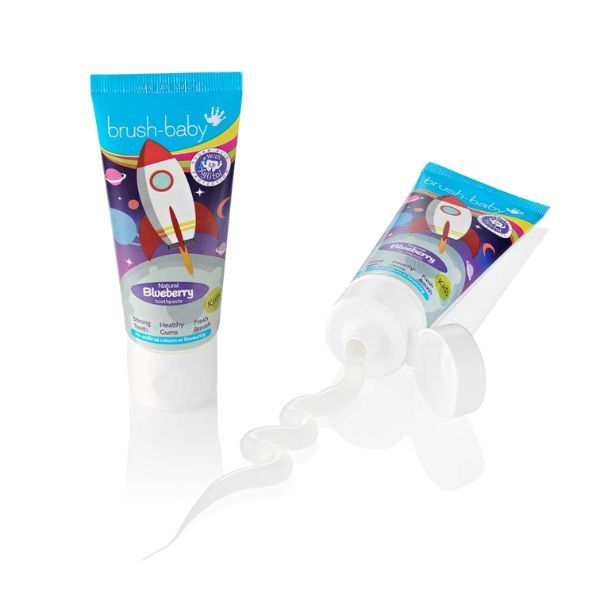 Brush Baby Dentifricio naturale al mirtillo per bambini 50 ml