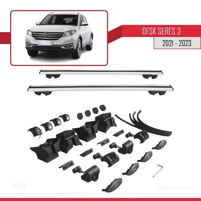 Roof Bars - DFSK - Seres 3 - Aluminium - 2 Bars - Grey