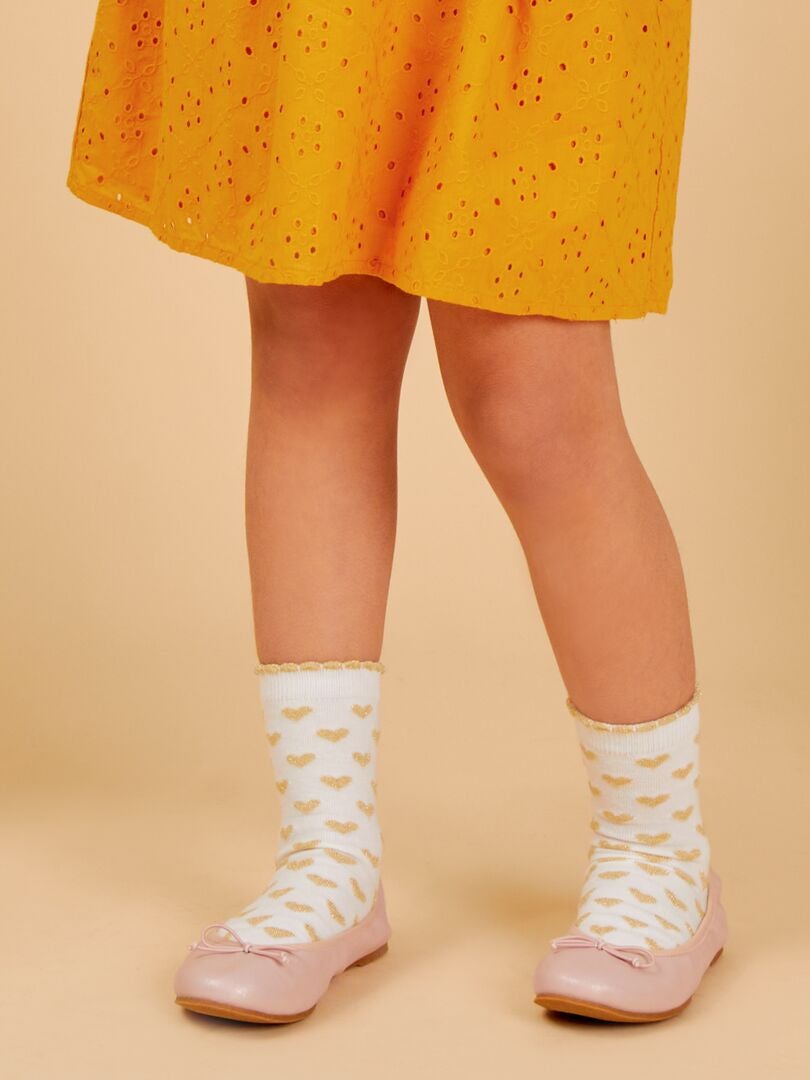 Sapatilhas de ballet com laço estampado - ROSA