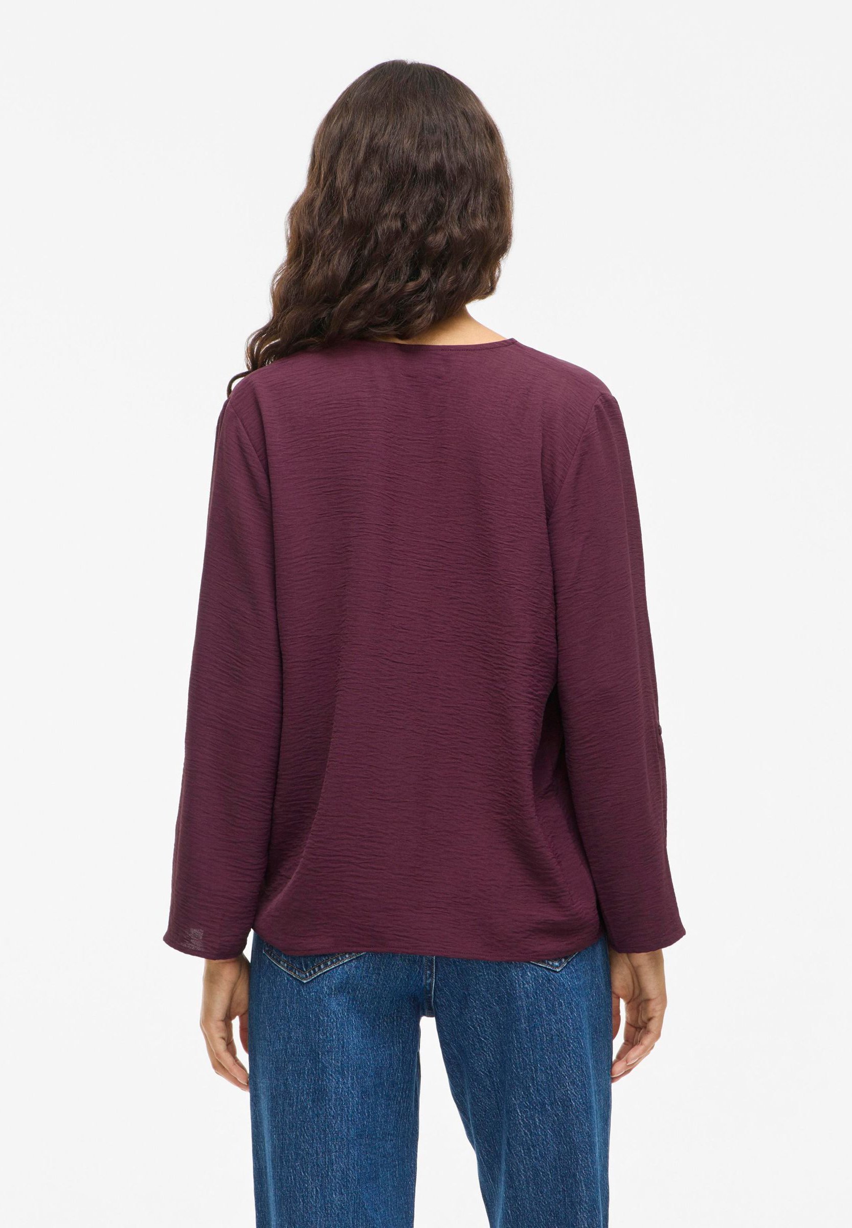 VILA VIJOSA NEK - Blouse - fig