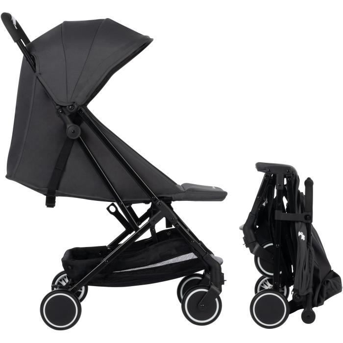 BEBECONFORT SOKO Poussette canne ultra compacte, légère, dès la naissance, jusqu'à 15 kg (3-4 ans environ), Mineral graphite