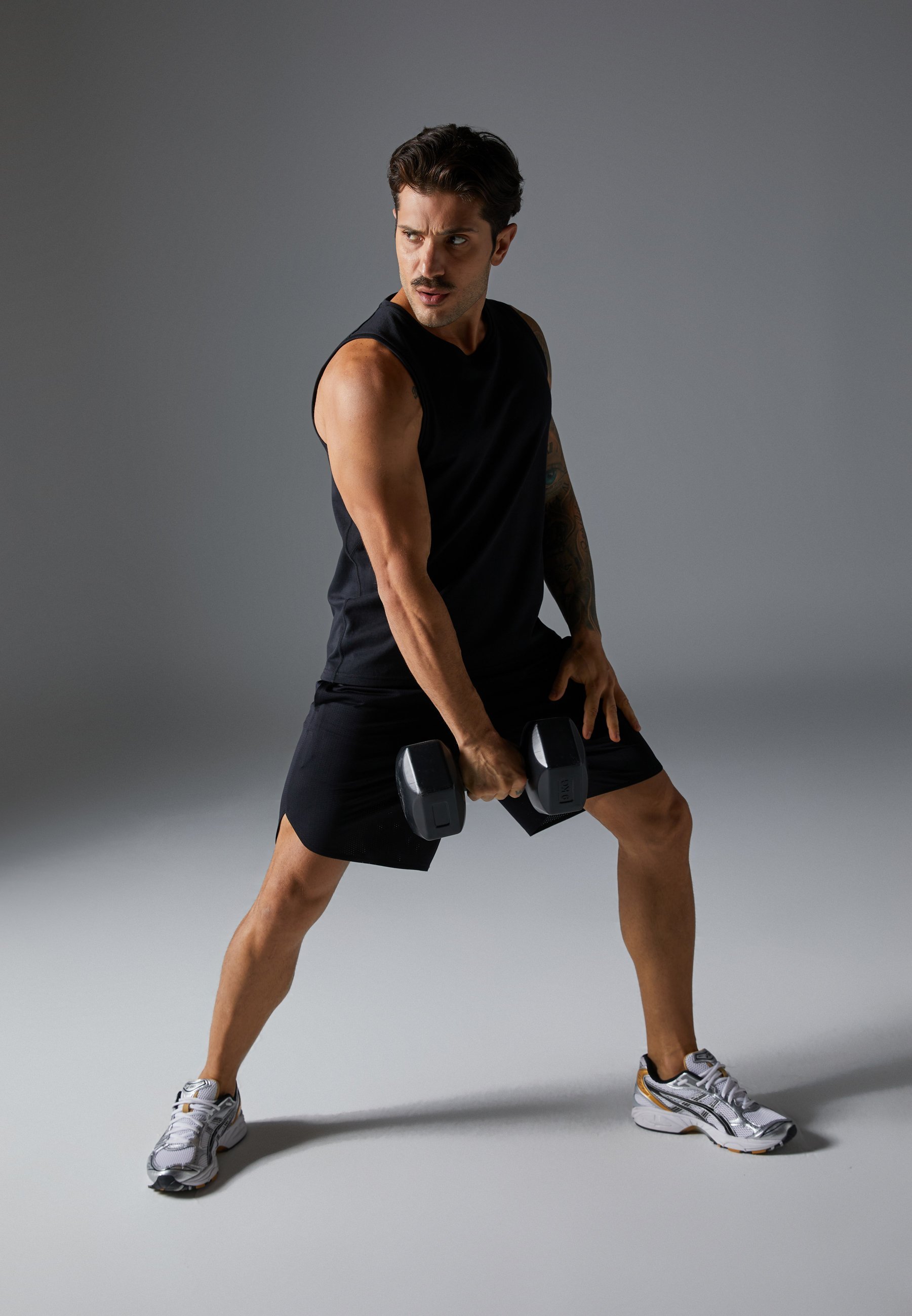 Pier One Sport Schnelltrocknendes ärmelloses Sport-T-Shirt - Schwarz