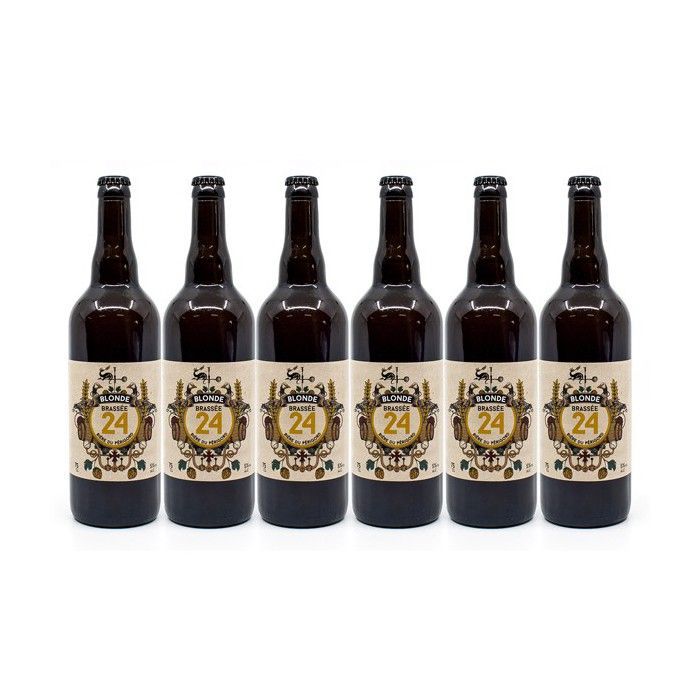 6er-Pack Biere, 24 Blondes, Sarlat Craft Brewery, 75 cl