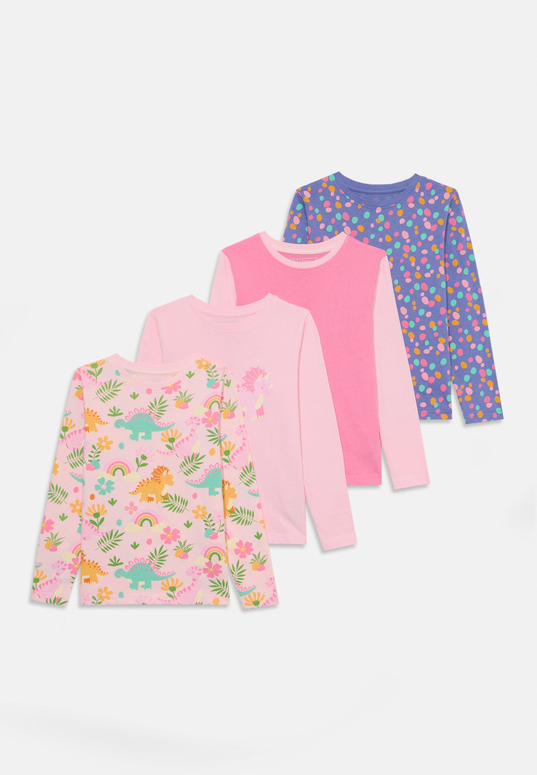 Friboo 4 PAKIRANJA - Majica dugih rukava - svijetlo ružičasta/lila/zelena