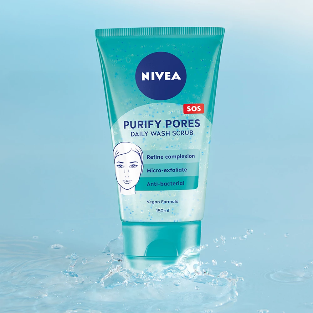 NIVEA Purify Pores Napi Mosóradír