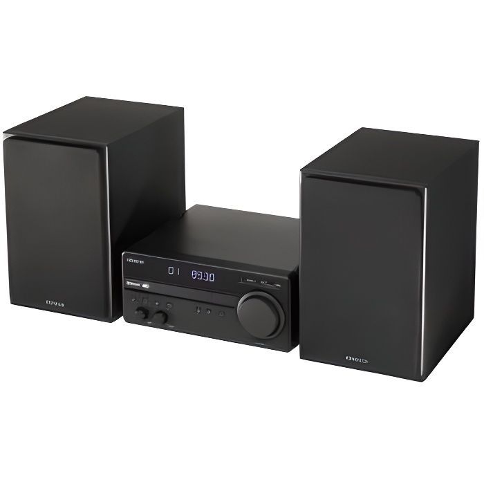 Sistema micro Hi-Fi Kenwood con reproductor de CD, USB, DAB y Bluetooth.