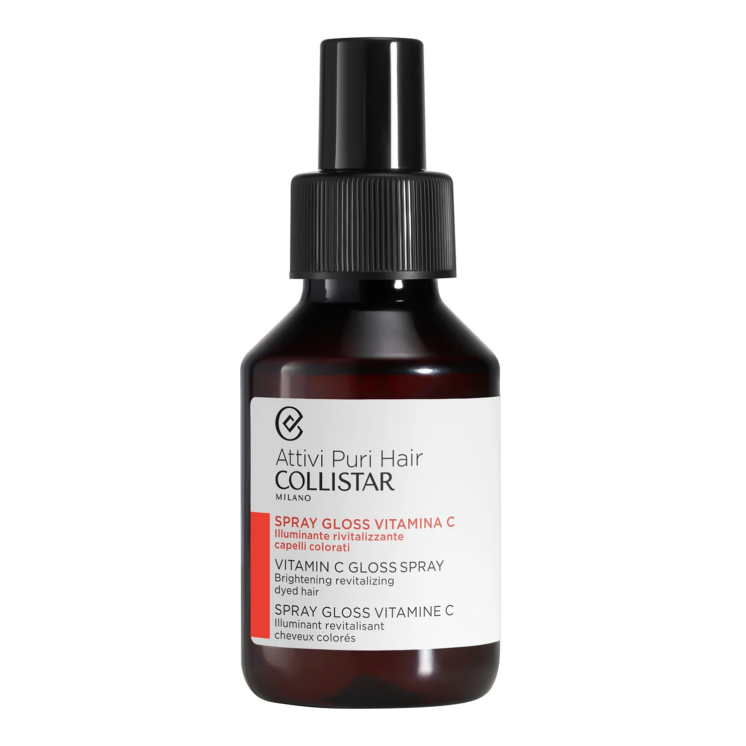 Attivi Puri Hair Spray Gloss Vitamina C - Spray Capelli Styling & Finish, Gloss capelli