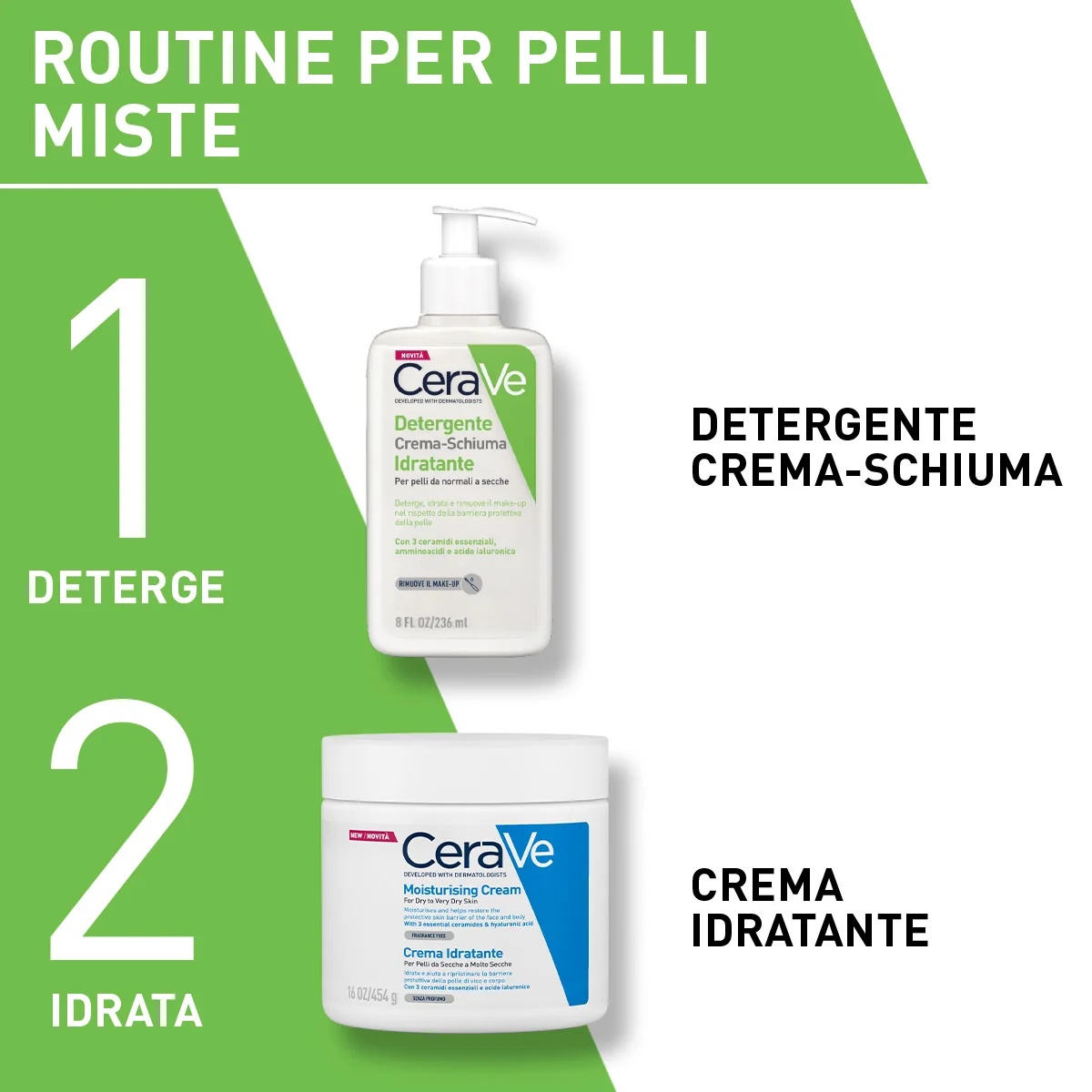 CERAVE CeraVe Feuchtigkeitsspendender, cremiger Reinigungsschaum 236 ml für normale bis trockene Haut