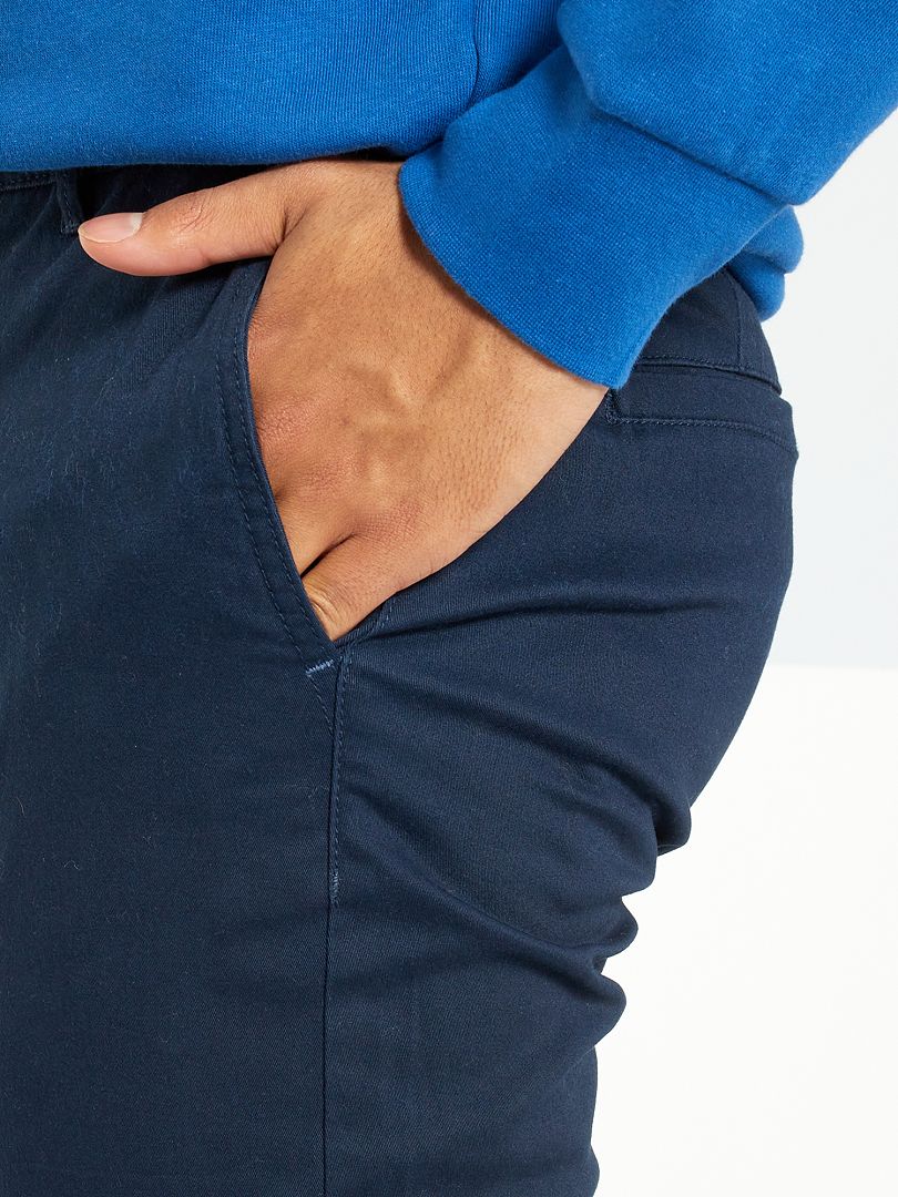 Slim fit chino broek maat L30 - blauw