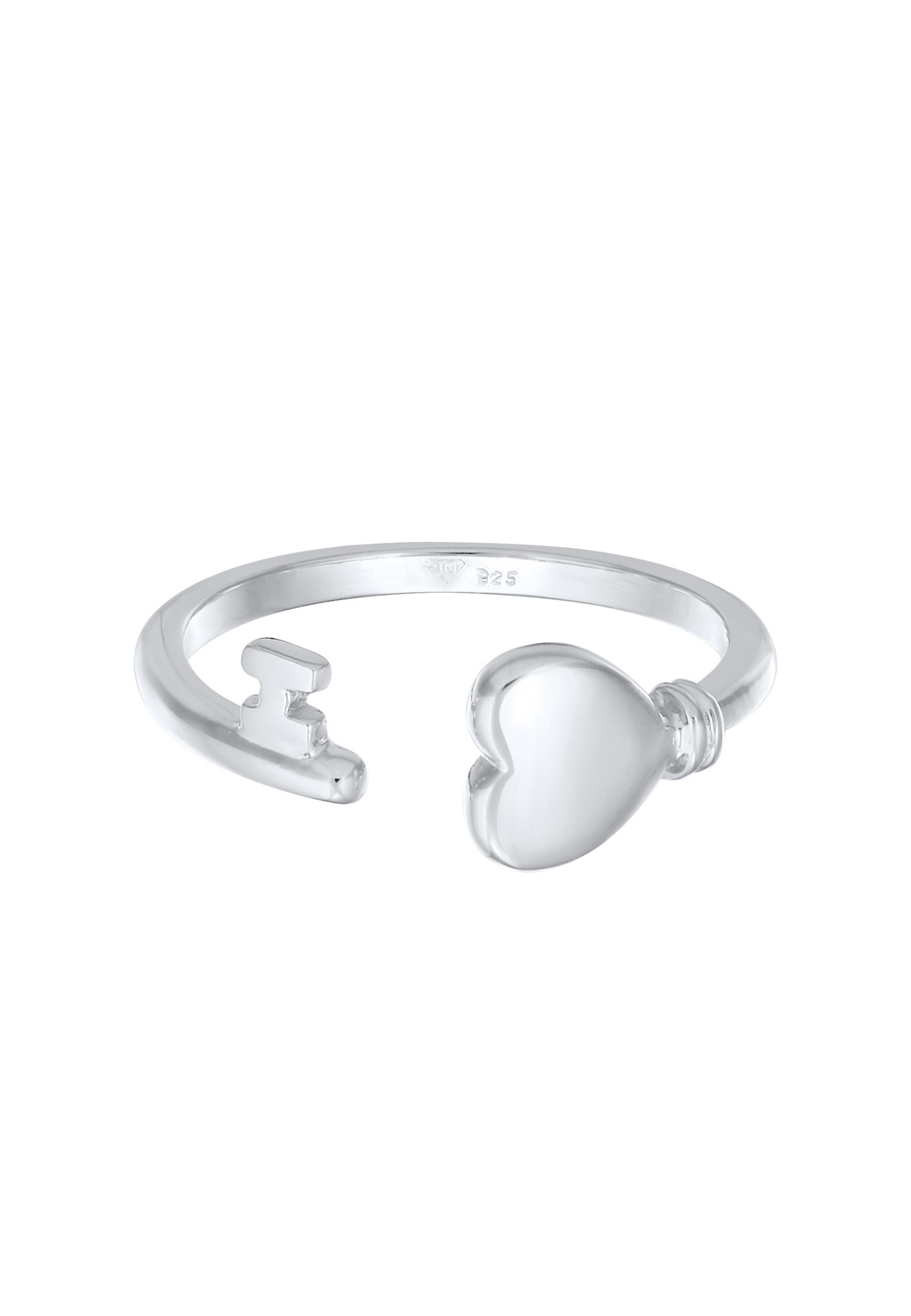 Elli Femmes Ouvert Cœur Clé Symbole Amour en argent sterling 925