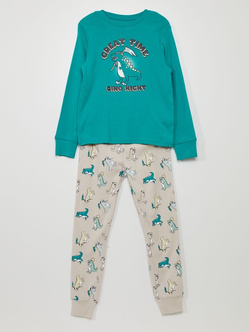 Conjunto de pijama de 2 piezas (camiseta + pantalón) - VERDE