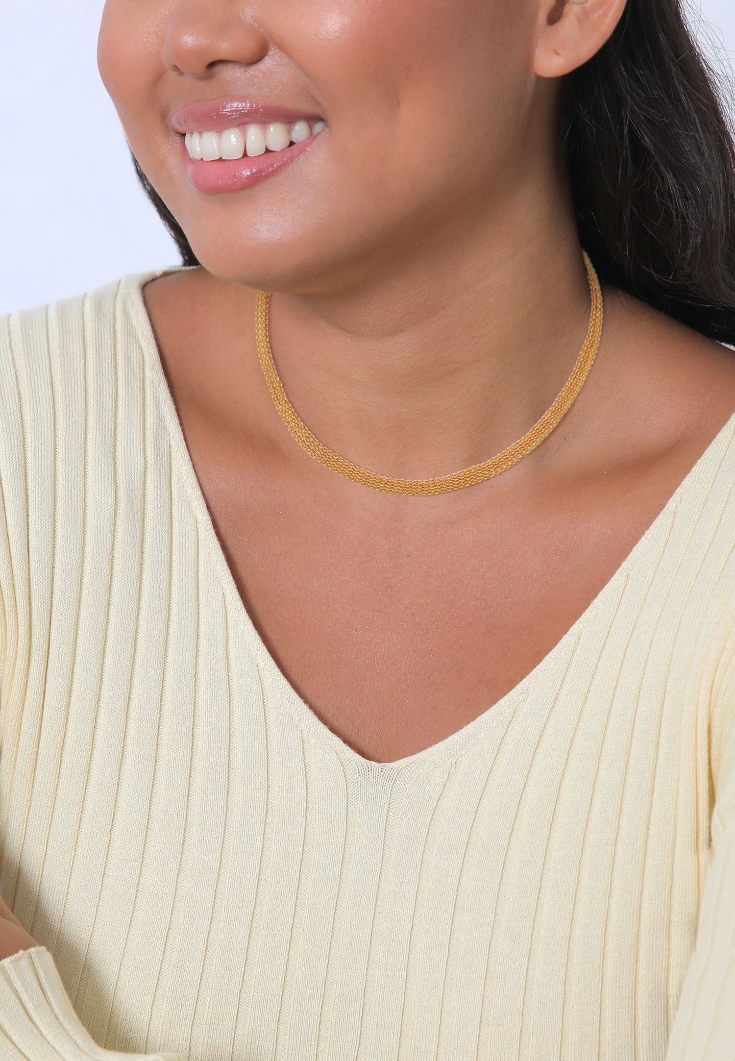 Elli Femmes Choker Maillons modernes en argent sterling 925