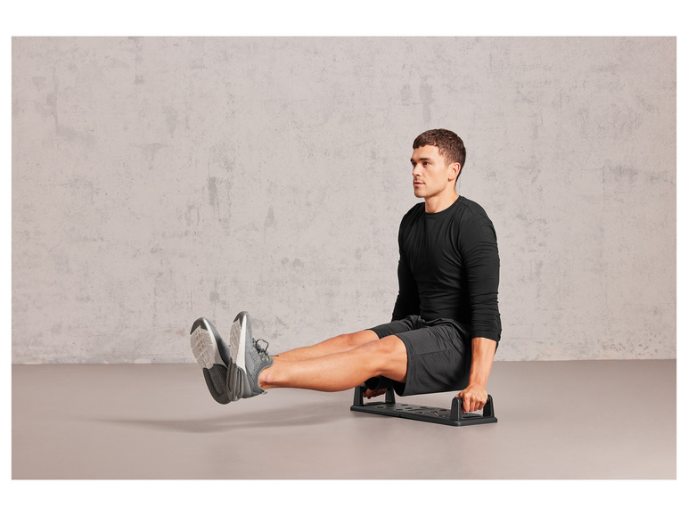 CRIVIT Kliková deska / Fitness válec s ergonomickými rukojeťmi