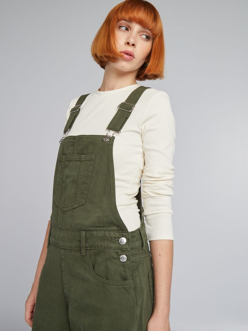 Peto con bolsillos con solapa - VERDE