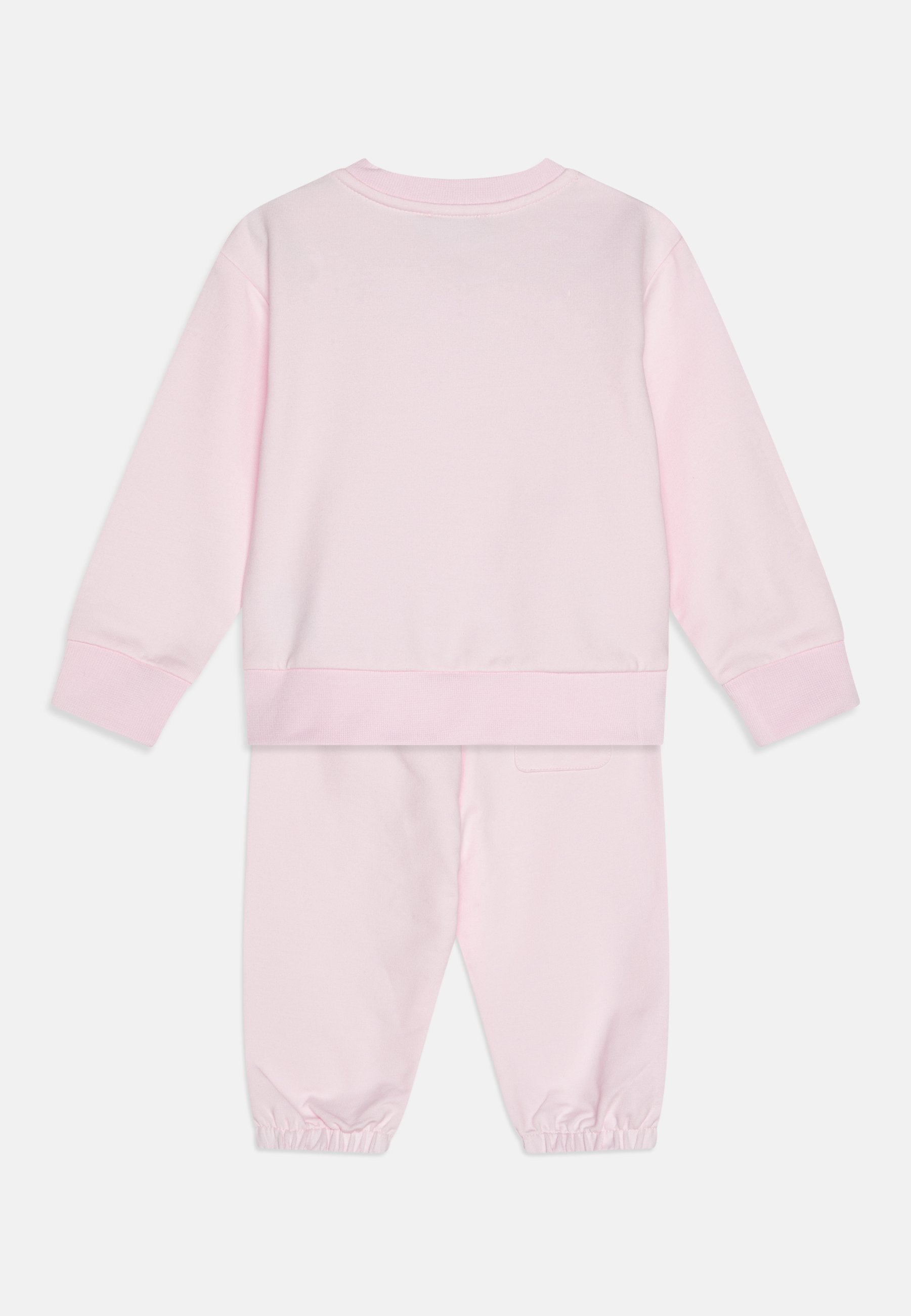 Ensemble Versace Baby Vintage Logo Brodé Unisexe - Sweat-shirt zippé - Rose nouveau-né/Blanc