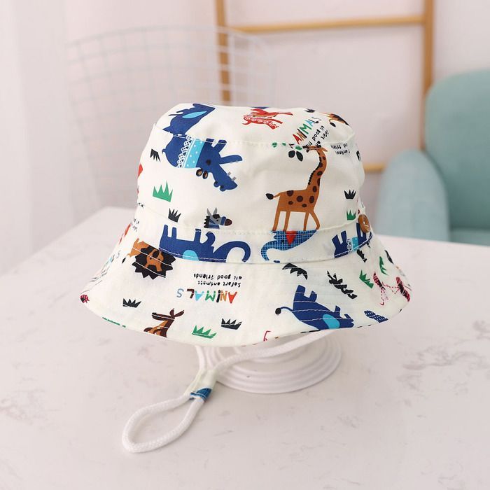 Gorro FUNMOON para niño, gorro de verano para el sol, gorro de playa tipo cubo para bebé, gorro de pescador ajustable - 686191