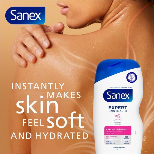 „Sanex Expert Skin Health“ hipoalerginis dušo želė<br>400 ml – jautriai odai