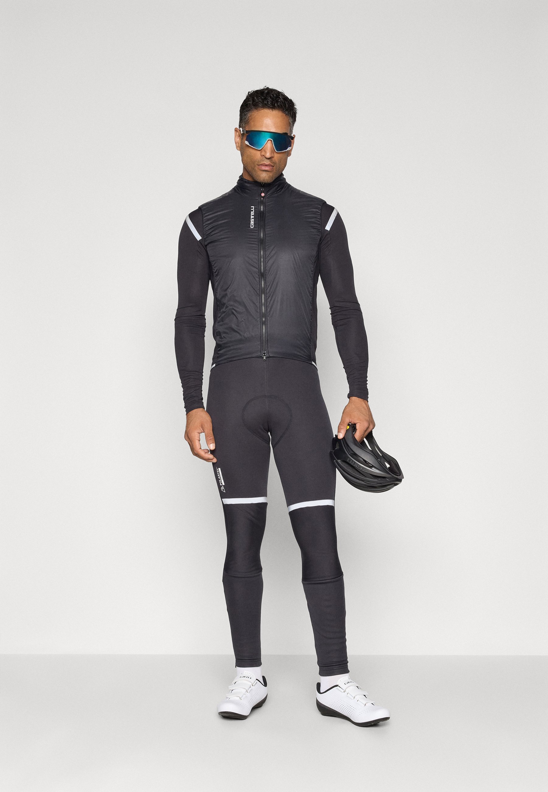 Castelli FLY DIRECT VEST - Maglia da ciclismo - nero chiaro/grigio scuro