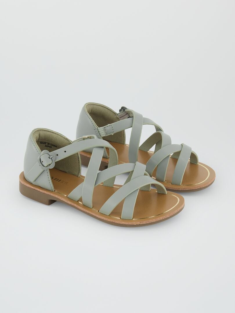 Sandalen met bandjes - GROEN