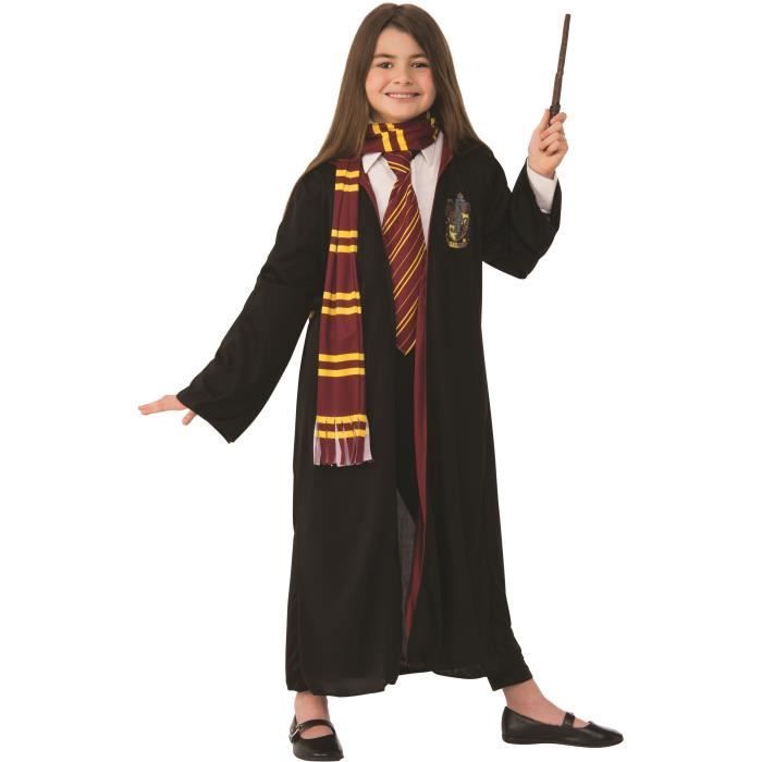 Déguisement Harry Potter - Robe Gryffondor, écharpe, cravate et baguette magique - Enfant - Rubies