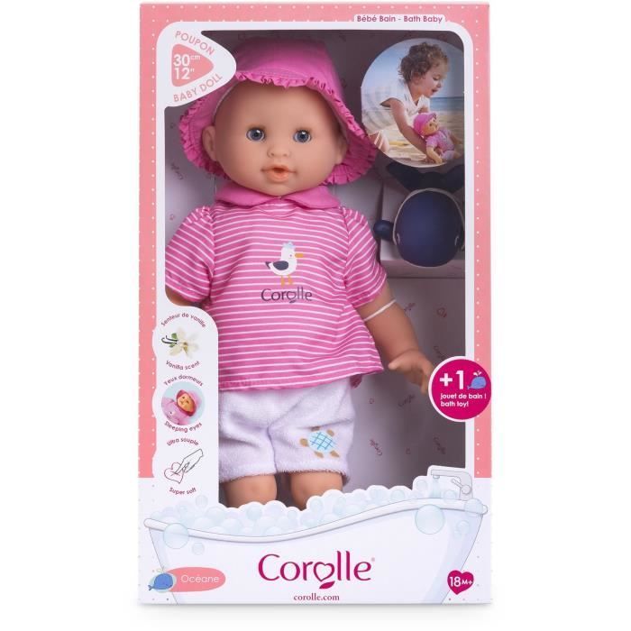 Babypop - COROLLE - Oceane Badpop - 30 cm - badspeelgoed - vanaf 18 maanden
