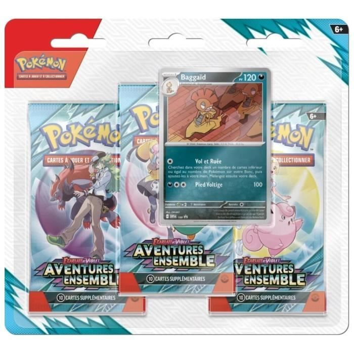 Pokémon EV09: pacote com 3 boosters