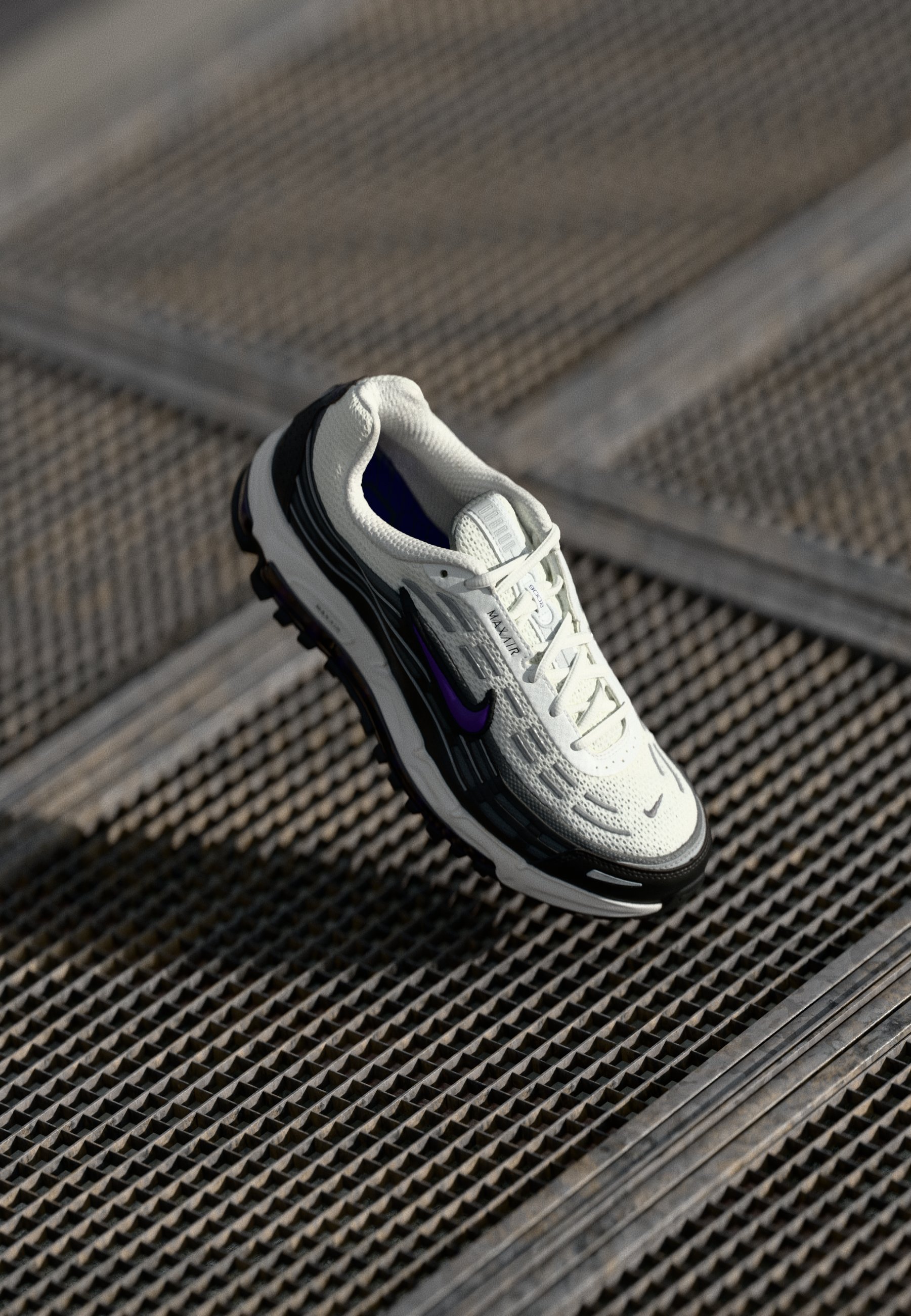 Nike Sportswear AIR MAX TL 2.5 UNISEX - Scarpe da ginnastica - bianco/uva selvatica/nero/grigio fumo