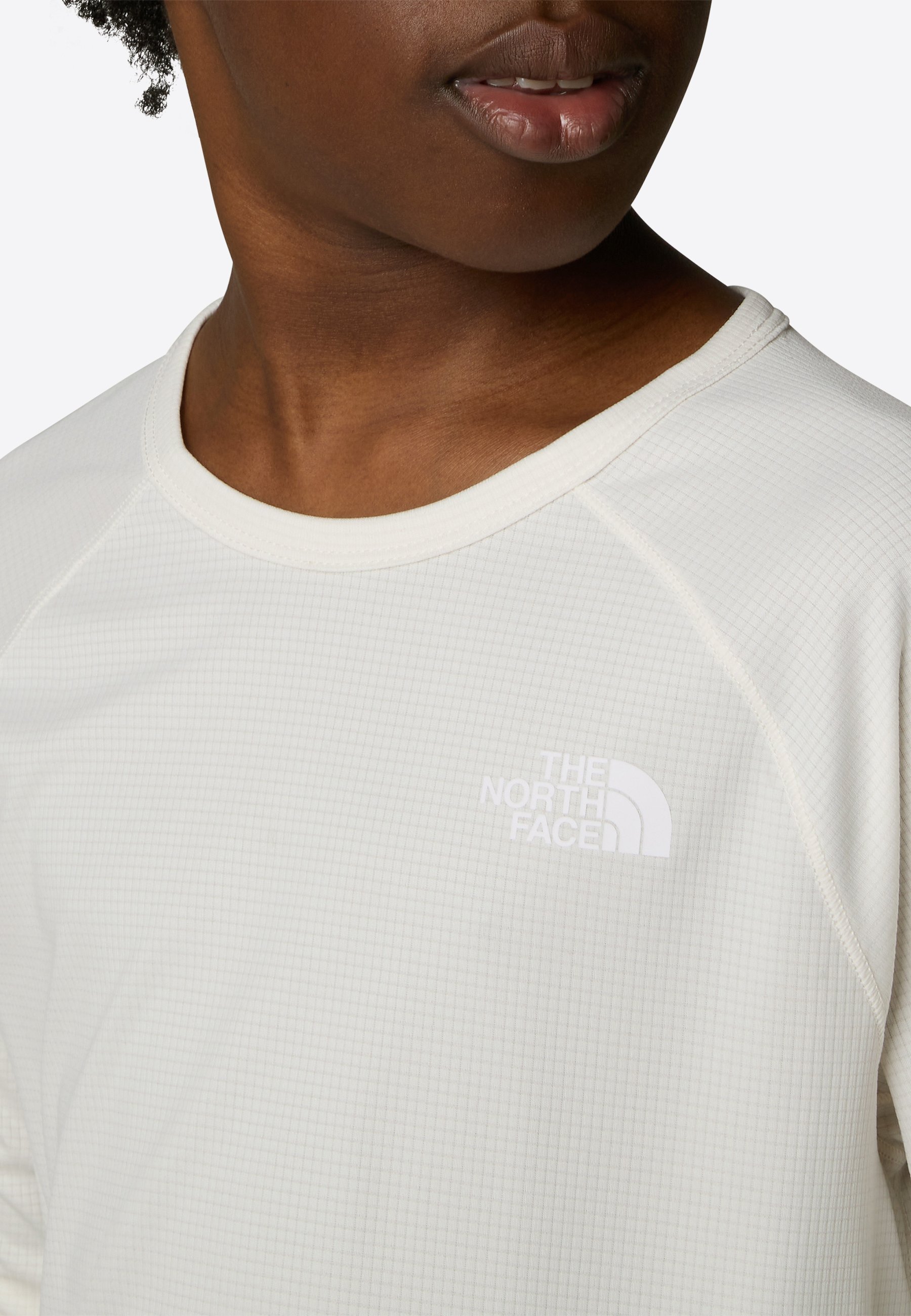 The North Face SUNRISER T-PAITA - Pitkähihainen paita - white dune