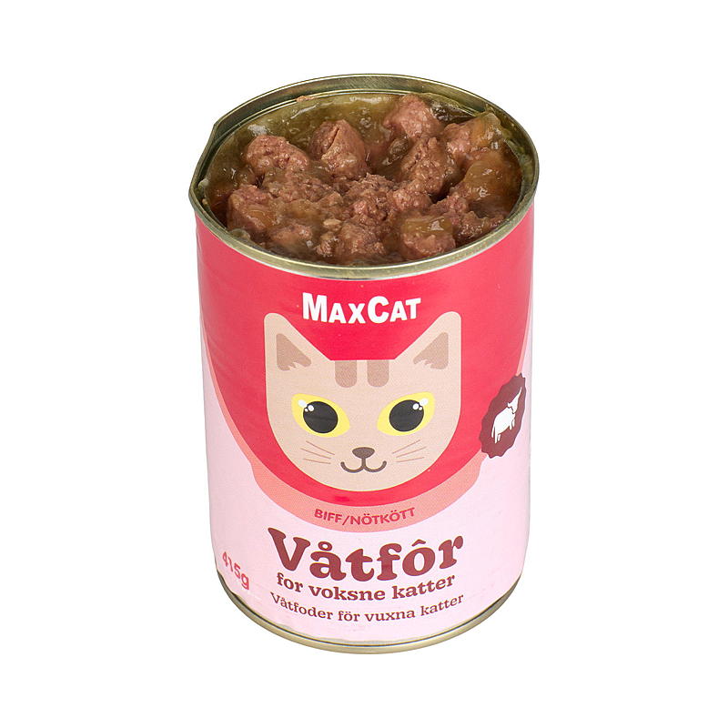 MaxCat Nourriture pour chats 415 g Morceaux de bœuf en sauce MaxCat