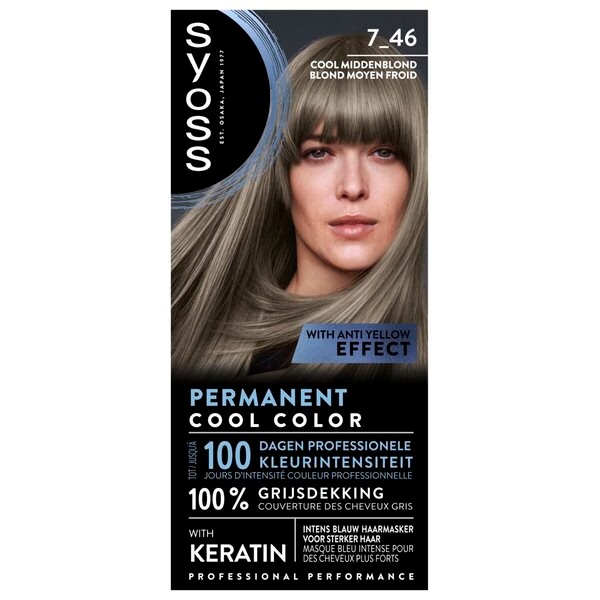 Syoss 7.1 Prírodná stredne blond permanentná farba na vlasy