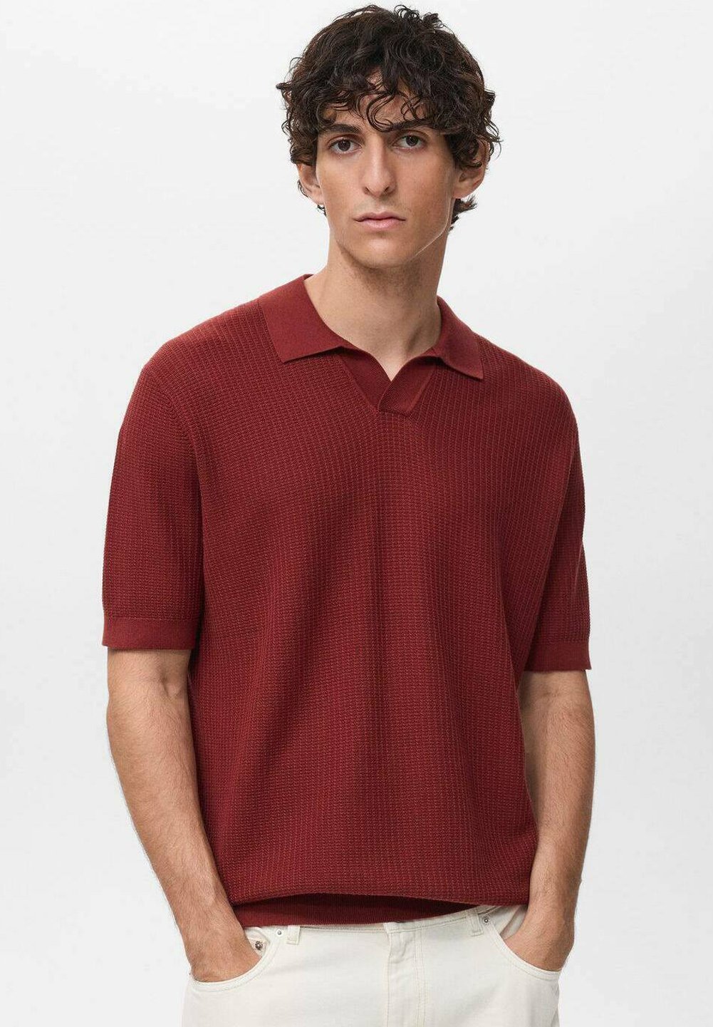 Mango poloshirt - bordeaux