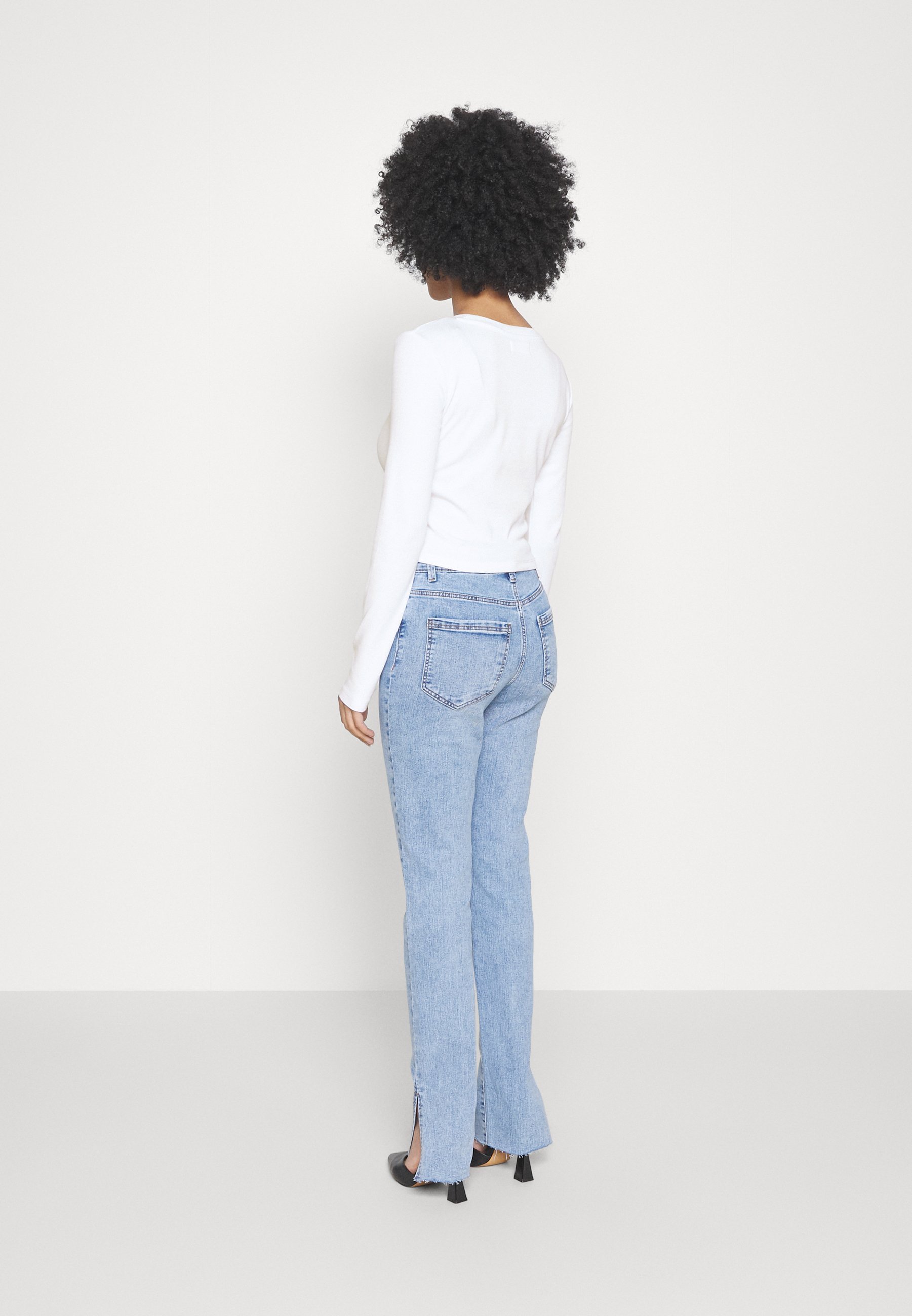 Even&Odd Petite 3-pack - Top met lange mouwen - zwart/wit/gevlekt grijs