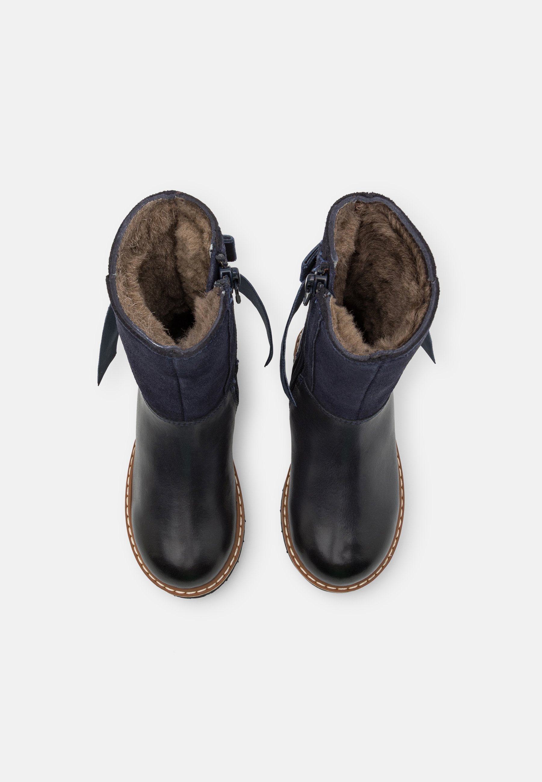 Friboo LEATHER - Stivali invernali - blu scuro