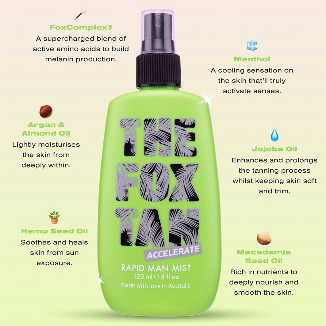 THE FOX TAN Sprej za samotamnjenje, brzo tamnjenje – 120 ml