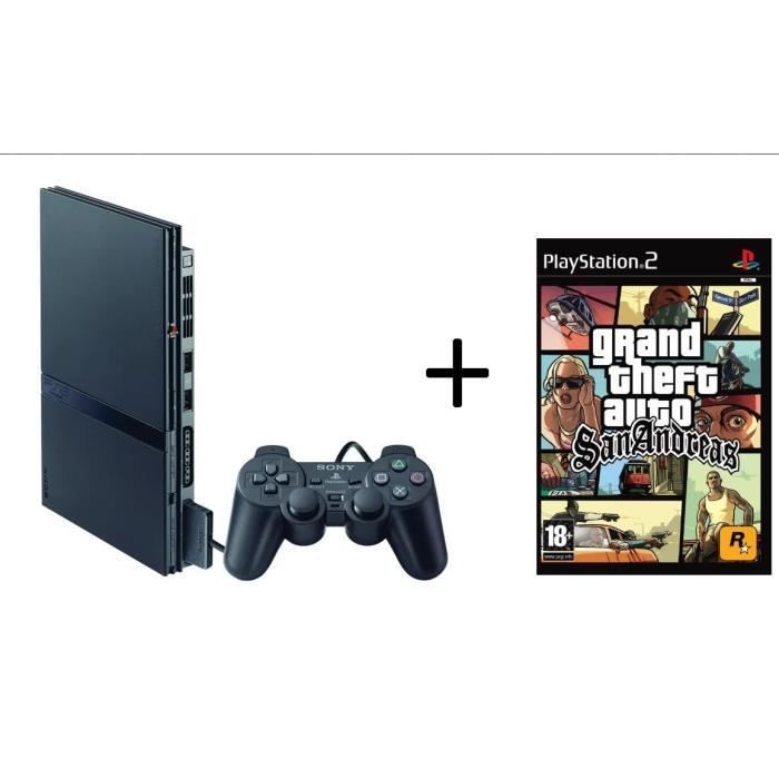 Playstation 2 / PS2 Slim Preto + GTA San Andreas