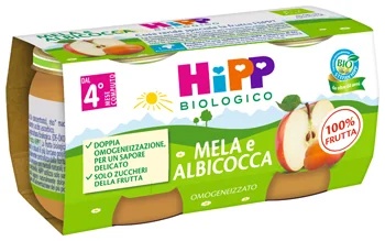 HIPP Hipp Bio Omog Albe/Apfel 2X8G