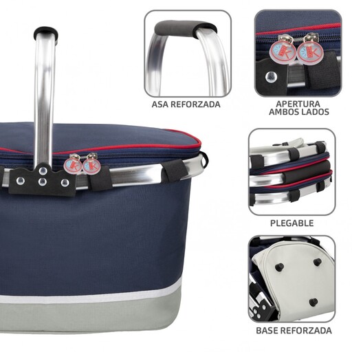  Cesta Térmica Picnic Plegable 30l Active Cooler