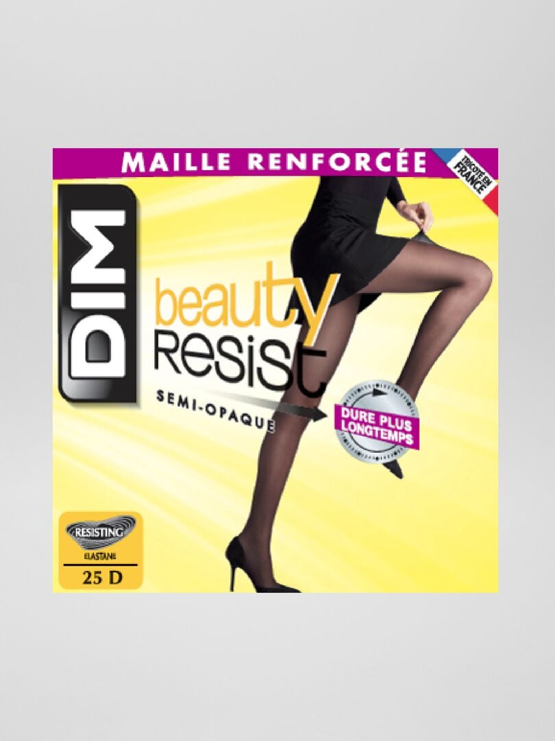 Beauty Resist panty van versterkt breisel 'DIM' - Zwart