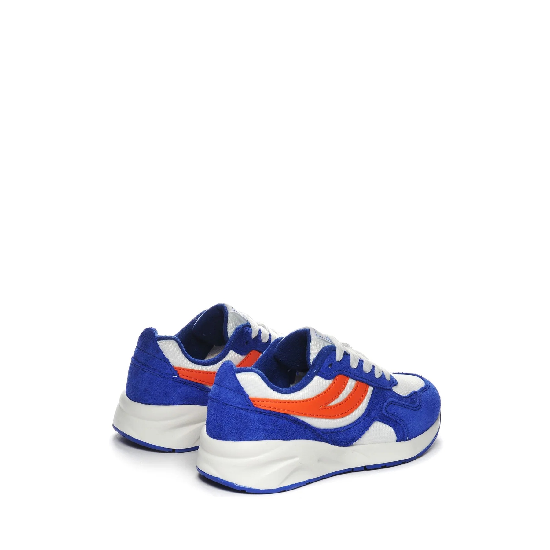 4073 KIDS TRAINING POLY SUEDE-BLUE ROYAL-WHITE-ORANGE