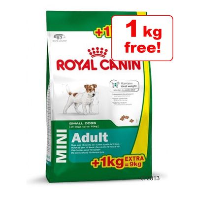 kg Royal Canin Mini Adult tørfoder til hunde + 1 kg gratis!*