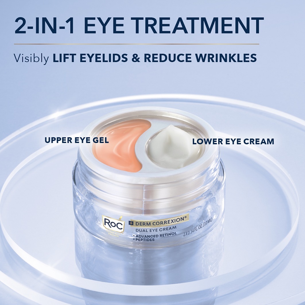 RoC krema za oči Derm Correxion® dvostruka krema za oči - 20 ml
