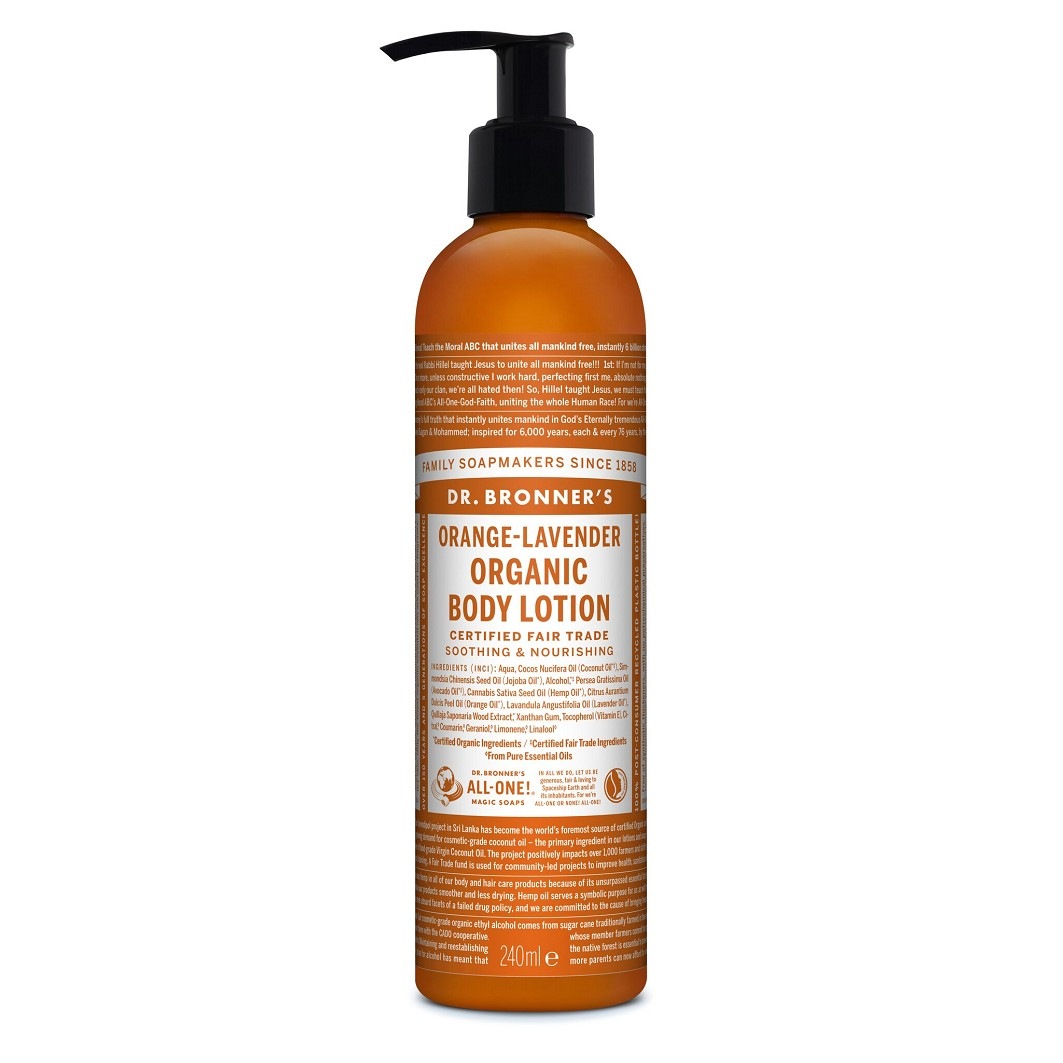 Dr. Bronner's Appelsiini-laventeli vartalovoide - 240 ml