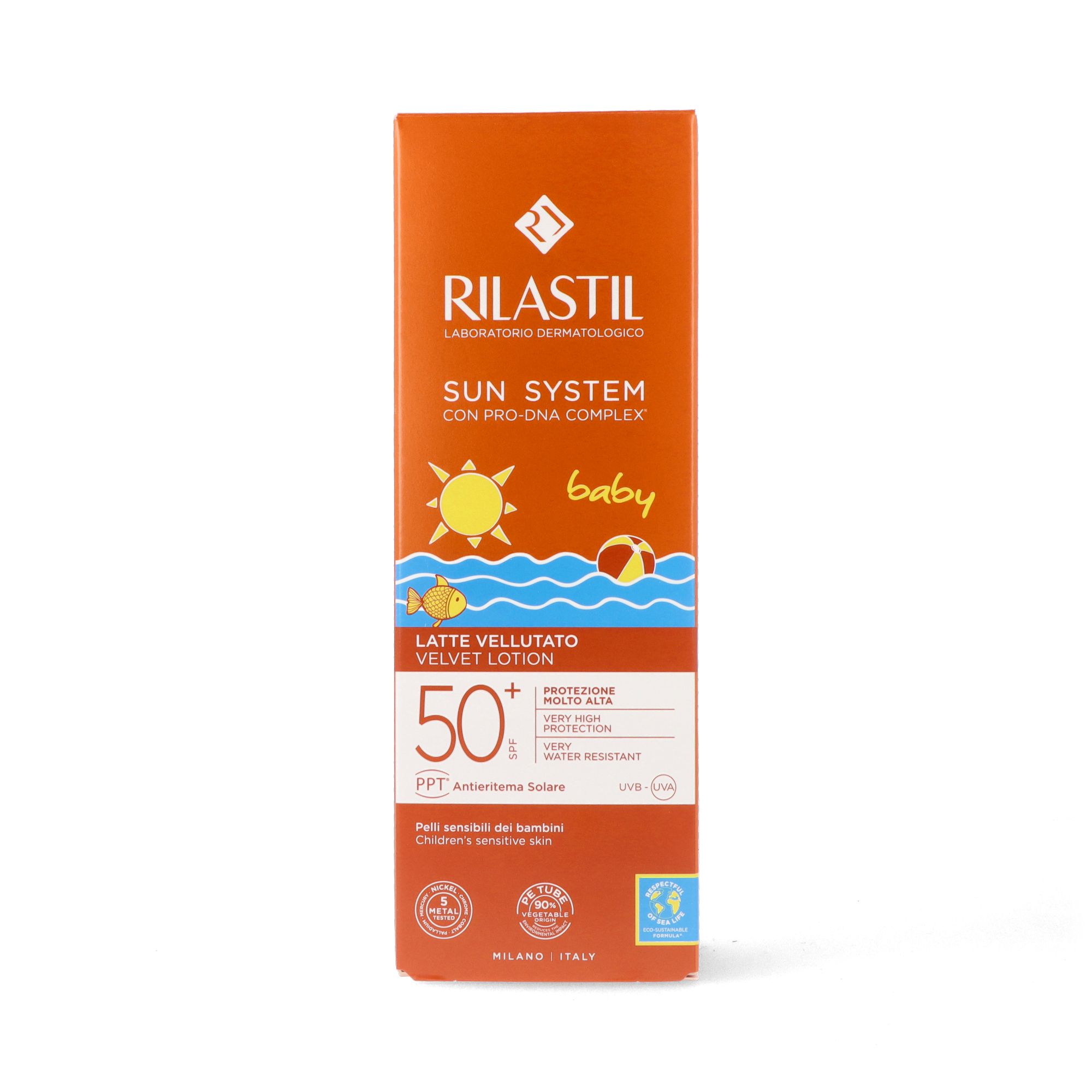 Opaľovací krém Sun System Baby Velvet Milk SPF50 Ochrana pred slnkom z lekárne