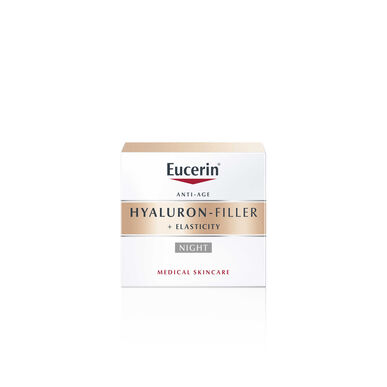 Eucerin Hyaluron-Filler Elasticity Nattkrem for mørke flekker, hyaluronsyre, 50 ml