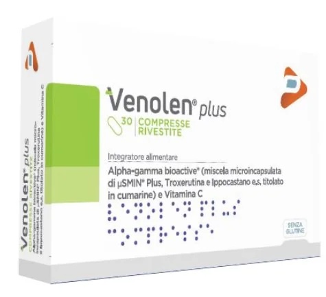 Venolen Plus, complément alimentaire pour favoriser la microcirculation, 30 comprimés sans gluten