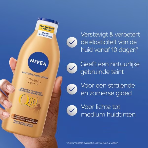 NIVEA Q10 лосион за тело за учвршћивање и бронзани изглед<br>400ml