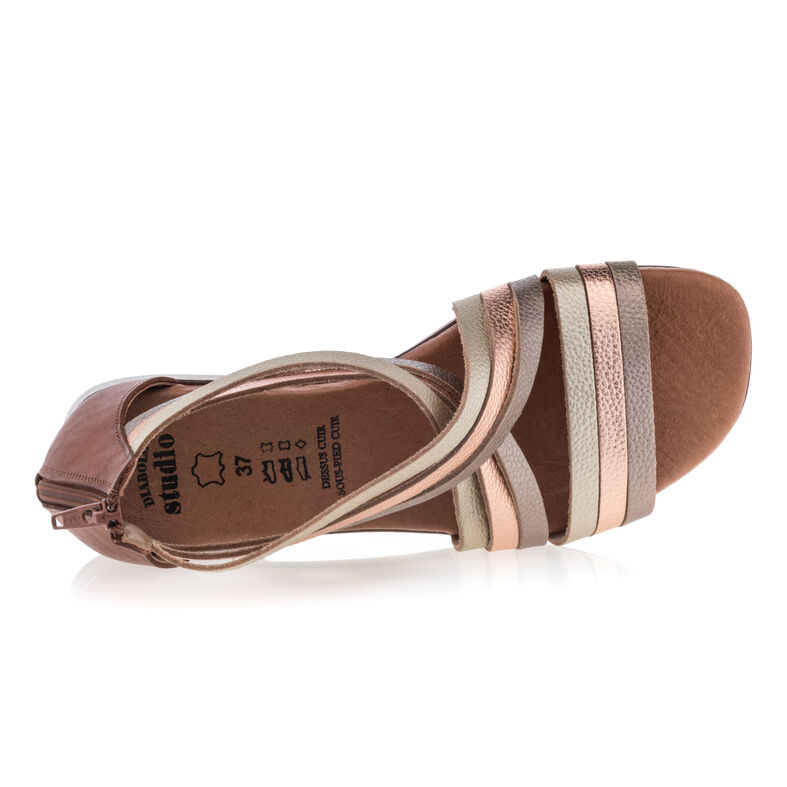 Sandales / nu-pieds Femme Jaune