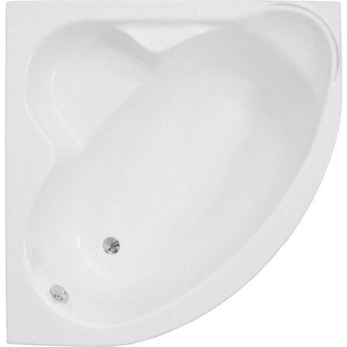 Baignoire Bain d'angle 120x120 + tablier en acrylique Siphon +pieds STANDARD